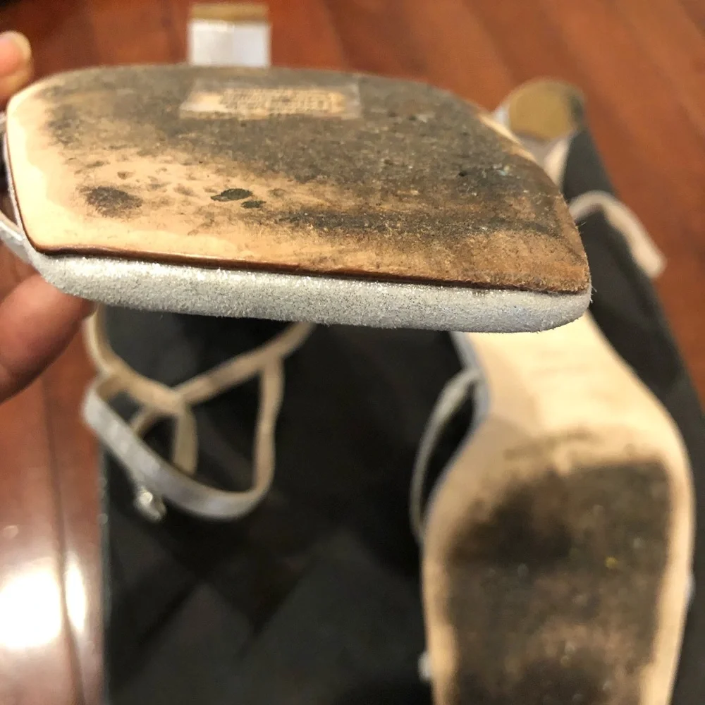 Nine West Square Silver heel